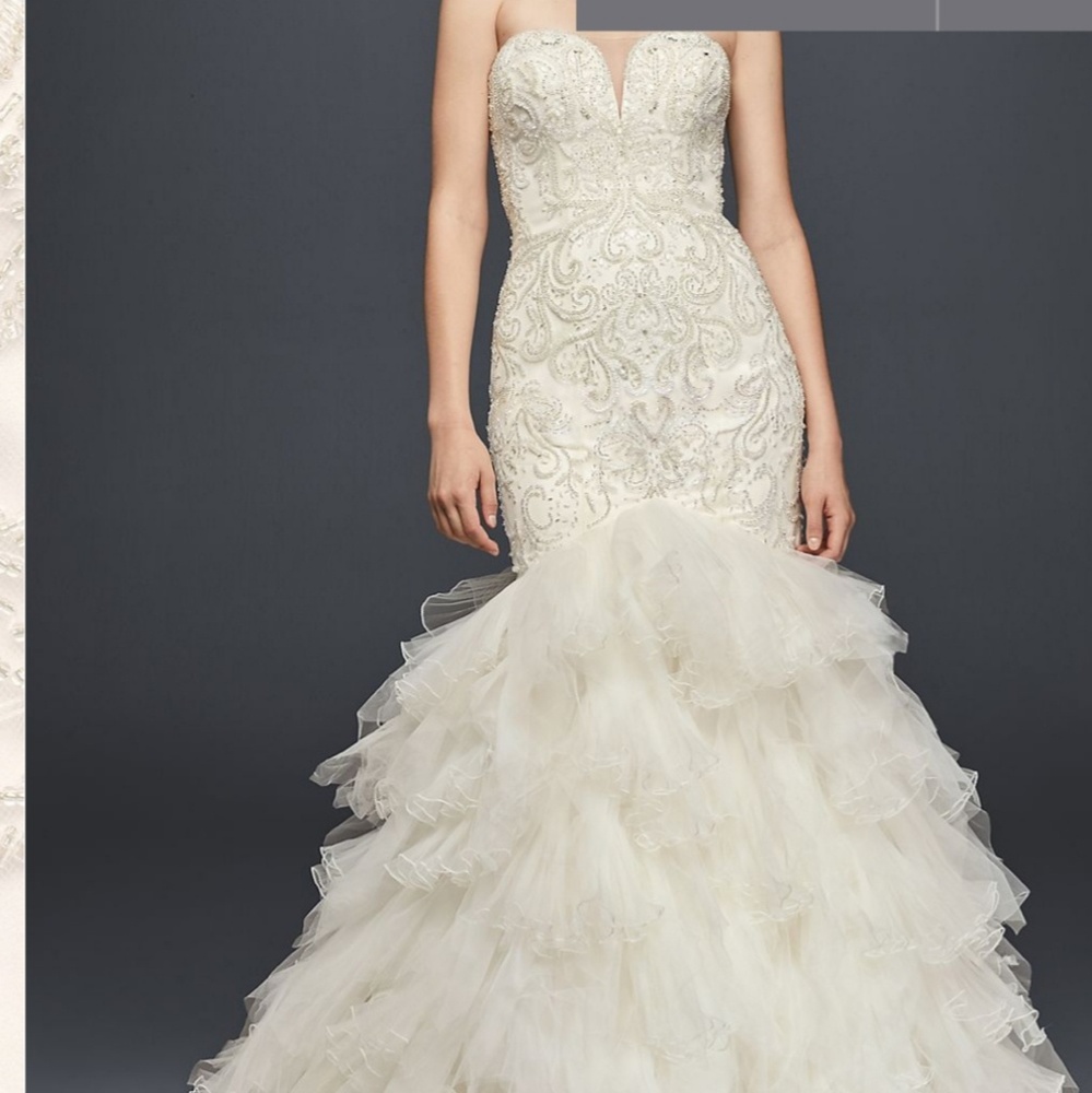 Gorgeous Beading Tulle Mermaid Long Evening Party Dress Wedding Dress, DP4372 main image 1